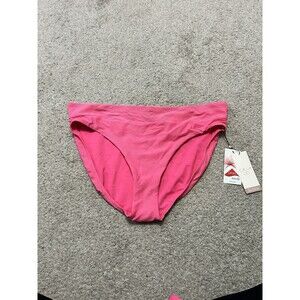 CALIA Women's Wide Banded Swim Bikini Bottom Size XXL Pink Heat Waves‎ NWT